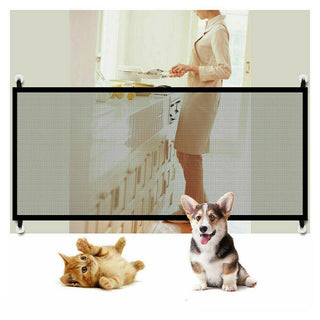 "Magical Mesh Maze for Mischievous Mutts: The Ultimate Canine Containment Contraption!"