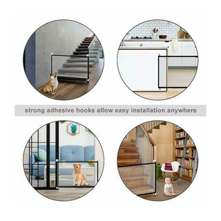 "Magical Mesh Maze for Mischievous Mutts: The Ultimate Canine Containment Contraption!"